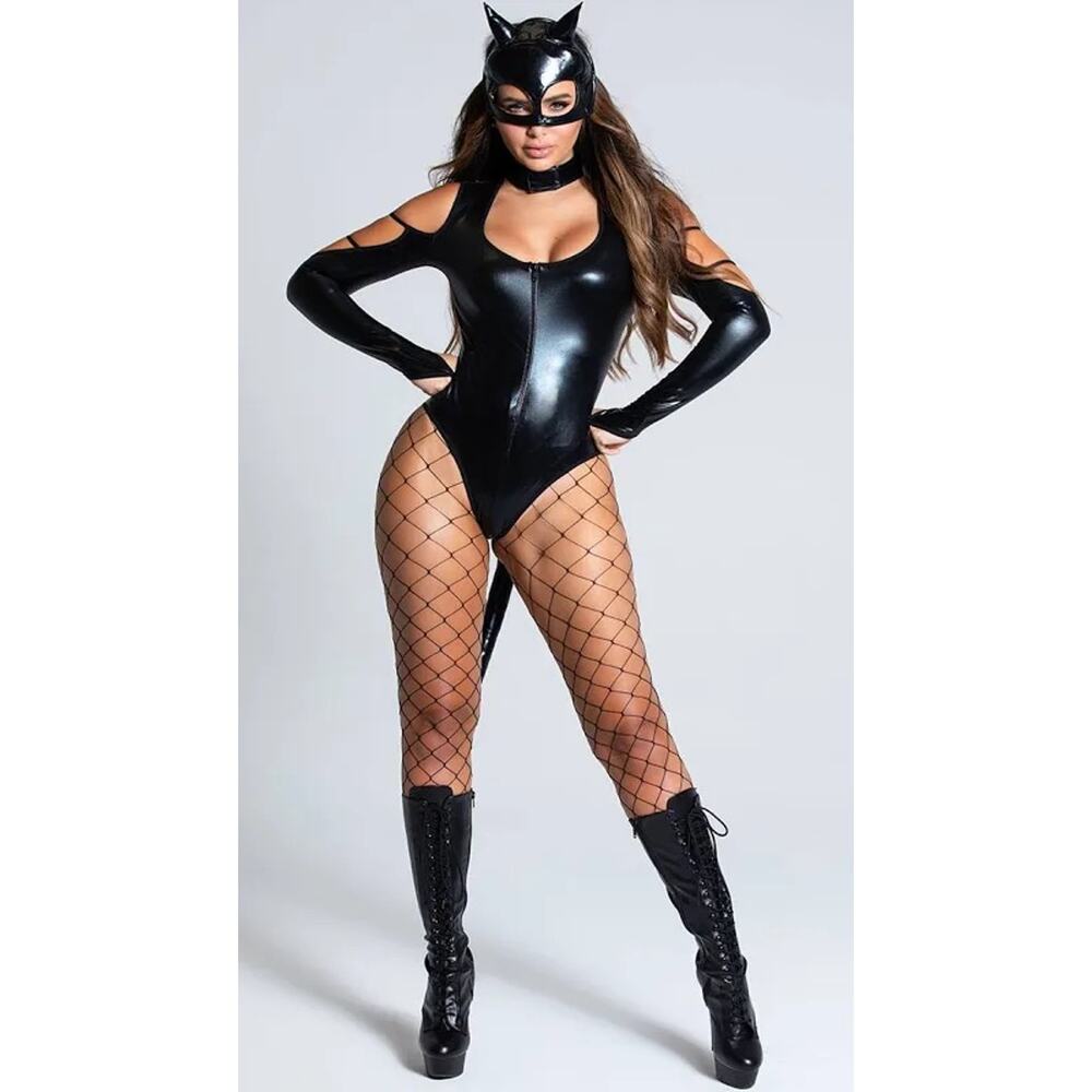 NEW Yandy Cat Fight Sexy Cat Woman Costume Size Large